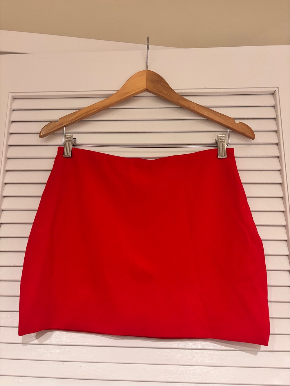 Zara Bright Red Mini Skirt